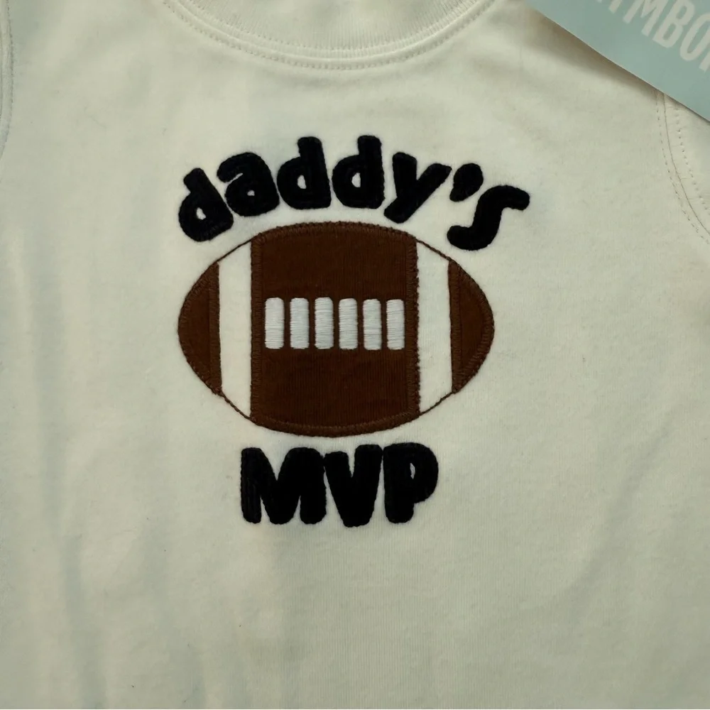 VINTAGE NWT Gymboree Baby-toddler Set 1 piece boy 6-12 mo Football daddy’s MVP